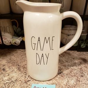 Rae Dunn Football GAME DAY Pitcher